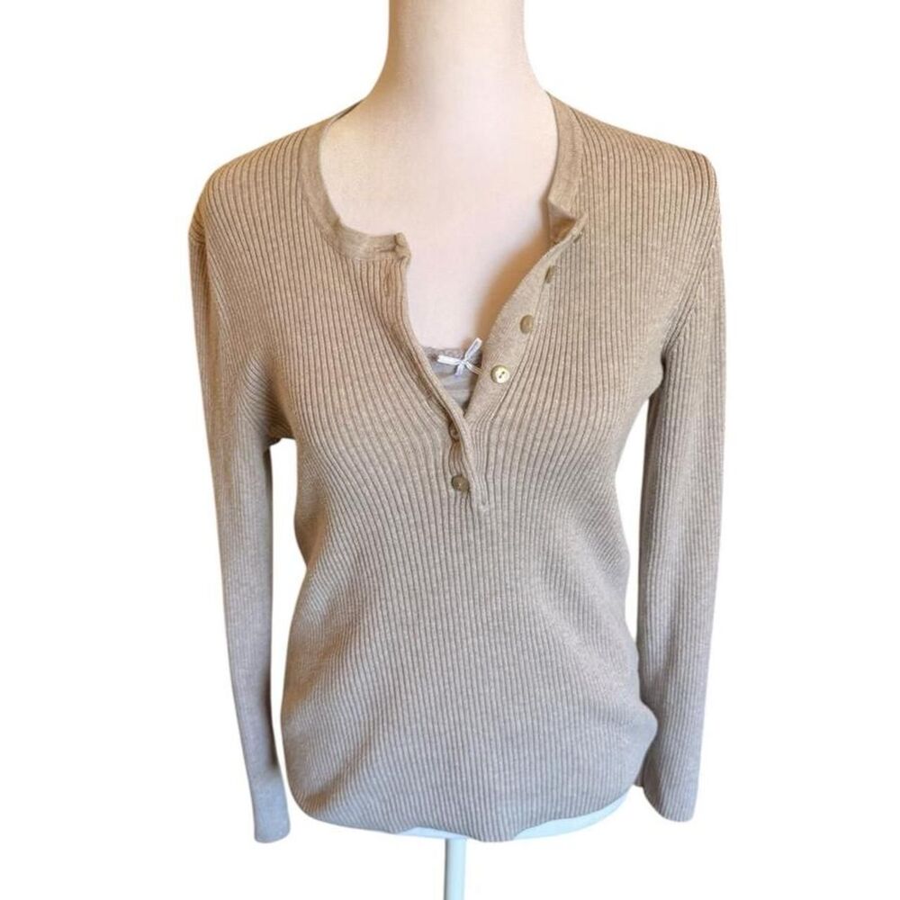 Moda-international Women's Tan and Brown Shirt